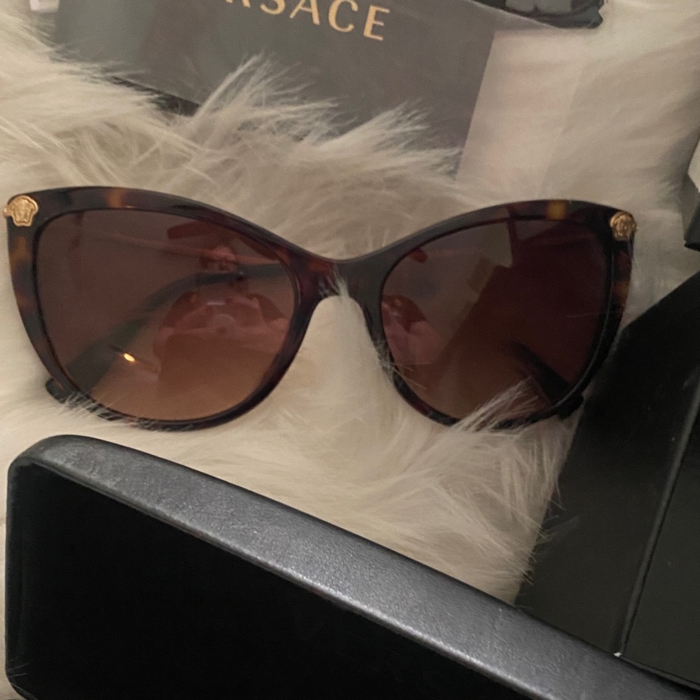 Versace Brown Tortoise Sunglasses